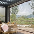 thumbnail image 6 of 9.8x9.8 FT Clear Waterproof Tarps with Grommets & Rope, UV & Weather Resistant Transparent Tarpaulin for Outdoor Greenhouse Garden Patio Rainproof Covering, 6 of 11