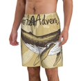 thumbnail image 2 of Naloa We Live for Adventure Men's Beach Shorts, Surfing shorts, Swim trunks, Quick Dry Swim Trunks for Surfing Beach Fun - Medium, 2 of 9