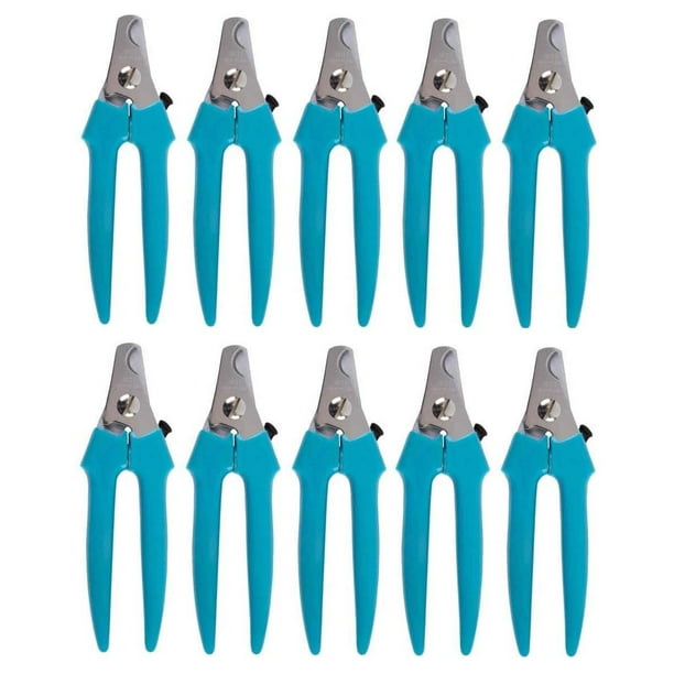 Large Dog Nail Clippers Heavy Duty Teal Handle Professional Grade High