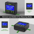 thumbnail image 3 of Digital Angle Finder, Electronic Bubble Angle Finder Dual Axis Level Box 0.01° Resolution LCD Inclinometer Bevel Gauge 0 - 360° Measurement, 3 of 8