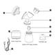 thumbnail image 3 of Extractor de leche eléctrico Bomba de leche manual Diseño ergonómico ligero Material apto para uso alimentario con pantalla LED 9 niveles de succión ajustables, 3 of 8