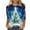 Blue#christmas 3/4 sleeve tops for women, variant on aohooy Halloween Tee Shirts for Women Plus Size 3/4 Sleeves Fall Shirts Halloween Theme Graphic Tees Tops Vacation Shirts Crewneck Pullover 2025 Multicolor,S