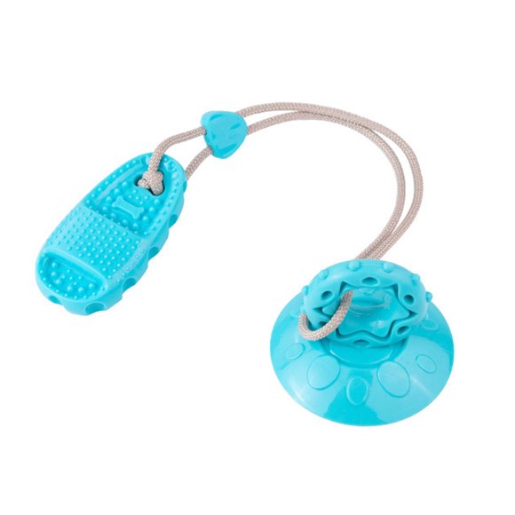 Suction Cup Dog Toy Rubber Slipper Dog Chew Toy Interactive Rope Tug of War Dog Toy for Indoor Dogs Puppy Teething Solo Entertainment