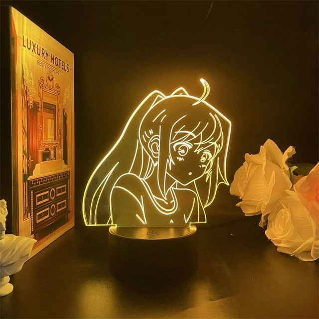 Luz nocturna LED 3D, plásticos, recuerdos, errores, cambios de color