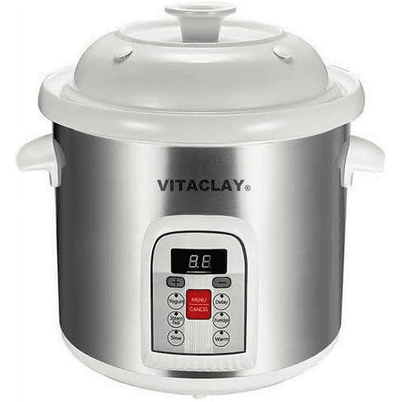 Vitaclay Smart Stoneware Multicrocks & stockpot 6.5 qt