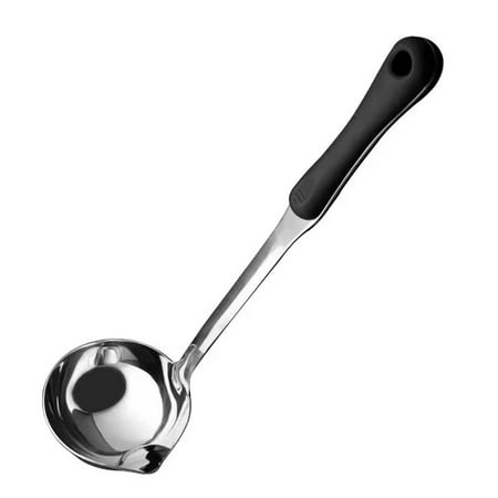 

Stainless Steel Soup Fat Oil Separator Ladle Skimmer Filter Long Handle Spoon