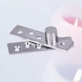 thumbnail image 1 of ETHZZLE 1Pc Square Silver Hinges Swivel Door Pivot for Home Use Furniture Rotation Shaft 3mm Thickness, 1 of 8