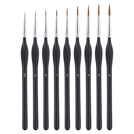 

Detail Paintbrushes-9 Piece Detail Brush Set for Acrylic Watercolor