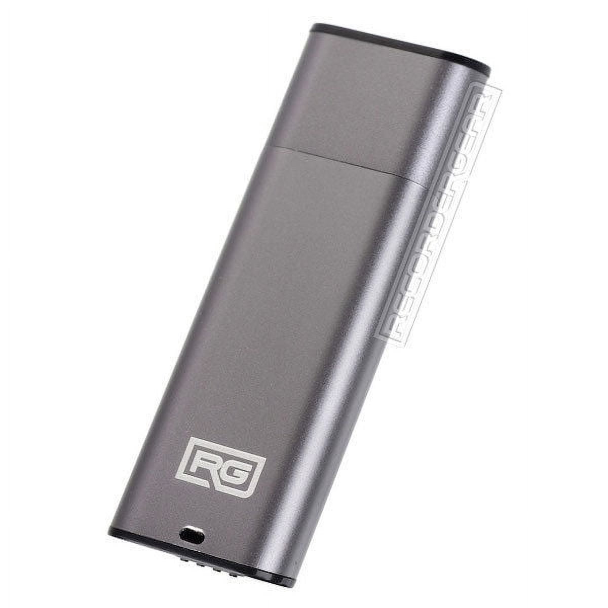 RecorderGear FD10 USB Drive Voice Recorder Small Spy Recording, Gold Option