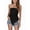 Black-#003, variant on Strapless Tube Tops Sleeveless Smocked Ruffle Bandeau Tops Summer Flowy Elastic Trim Backless Cute Tunic Top,White S
