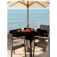 thumbnail image 3 of Outdoor Tablecloths with Umbrella Hole & Zipper, Dragon Flames 60x60 Inch Square Tablecloths, Orange Dragons Abstract Modern Art Waterproof Table Cloth, Patio/Pool/Picnic Table Covers, 3 of 8