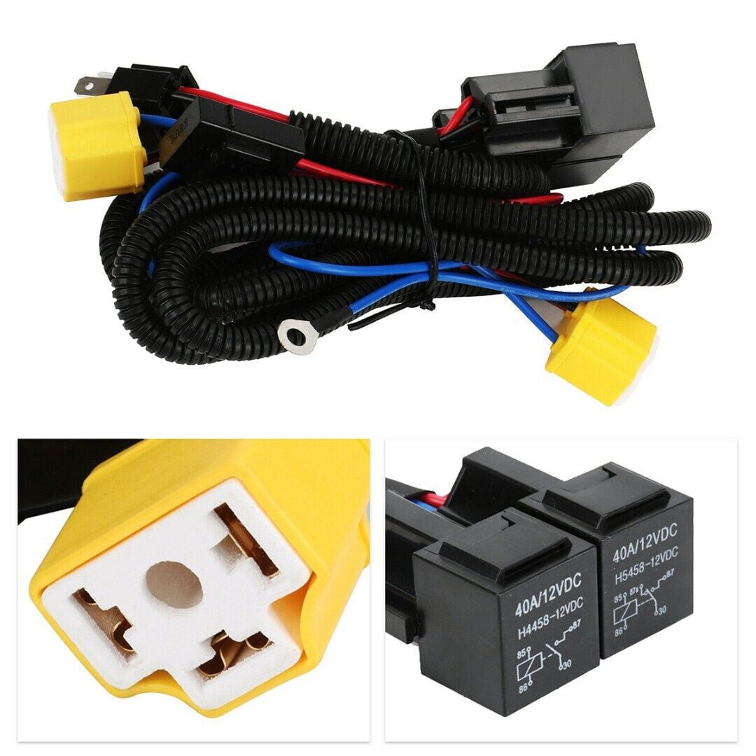 H4 Headlight Wiring Harness Relay Loom Upgrade Headlight For Golf