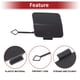 thumbnail image 4 of Tapa del gancho de remolque delantero del automóvil Unique Bargains para BMW F20 116i 118i 120i 125i M135i 2011-2015, tapa del gancho de remolque del parachoques No.51117292947, plástico gris, 1 Pc, 4 of 6