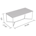 thumbnail image 4 of Safdie & Co. Coffee Table 44L Marble Gold Metal, 4 of 4