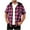 #JIE-Hot Pink, variant on CYiJun George Button Down Shirts for Men Summer Casual Short Sleeves Flannel Hoodie Plaid Shirt