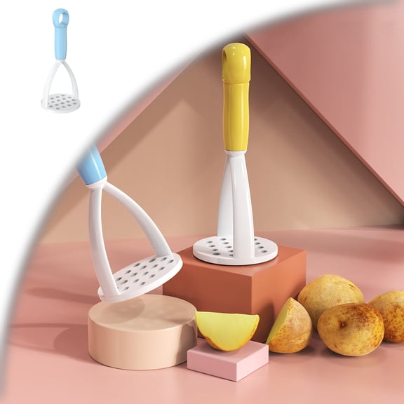 Manual Silicone Potato Masher, Mini Potato Masher Fruit and Vegetable Tools for Non-Stick Cookware Potato Mashers and Ricers, Cooking Utensils Masher Potato Mashers