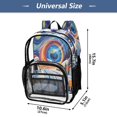 thumbnail image 4 of Ttyddzy Clear Backpack Heavy Duty PVC Transparent Backpack for College Workplace, Snowman, 4 of 8
