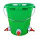 thumbnail image 3 of Cubo alimentador para terneros, balde fácil instalación, práctico, 8 litros con báscula, accesorios, cubo leche alta durabilidad. Verde con 3 pezones, 3 of 8