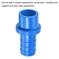 thumbnail image 5 of Uxcell Pipe Fittings Barbed Spigot Straight Hose Connector Blue 16mmx20mm, 5 of 5