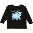 thumbnail image 3 of Inktastic Brand New Baby cute baby hippo Boys or Girls Long Sleeve Toddler T-Shirt, 3 of 5