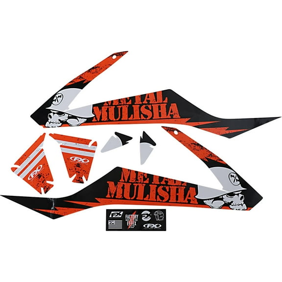Factory Effex KTM Metal Mulisha Shroud Graphics Kit (23-11530)