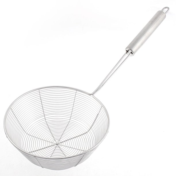 Unique Bargains Kitchen Stainless Steel Wire Spiral Mesh Strainer