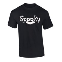 Halloween Spooky Adult Unisex Short Sleeve T-Shirt-Black-Large