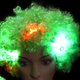 thumbnail image 2 of Tocado de payaso con luz LED Peluca de cabeza explosiva multipropósito para fiesta rave (verde), 2 of 7