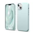 thumbnail image 1 of Funda de silicona líquida Elago para iPhone 13 de 6.1 pulgadas, color verde menta, 1 of 6