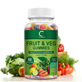 thumbnail image 1 of Gomitas de Frutas y Verduras que Favorecen los Niveles de Energía, Sin Gluten, 60 Gomitas, 1 of 7