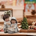 thumbnail image 5 of YOHAVEN Christmas Nativity Resin Mini Jesus Figurine Manger Table Decoration for Shelf Mantel Home Religious Holiday Celebration Gift Decor, 5 of 6