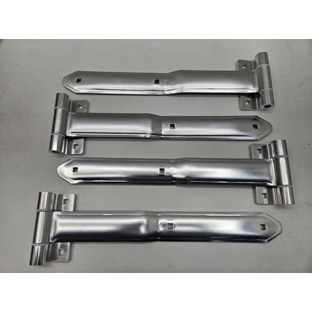 Aluminum Cargo Utility Trailer RV Door 16" Strap Hinges / 4 Pack / Offset Bent Hinges