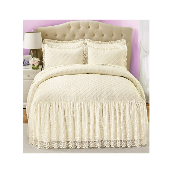 Vintage Lace Bedspread Separates - Queen