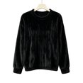 thumbnail image 5 of Plush Ribbed Fleece Sweatshirts for Women Crewneck Long Sleeve Loose Fit Fall Winter Warm Casual Loungewear S-XXL, 5 of 5