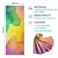 thumbnail image 2 of Colorful Tie Dye Stain Pattern Hot Yoga Mat Towel Non Slip for Hot Yoga - Quick-Drying Yoga Mat Cover with 4 Corner Pockets with Travel Bag - Hot Yoga Towel Non Slip 70"x26", 2 of 6
