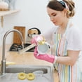 thumbnail image 4 of Kitchen Bathroom Cleaning Brush Set With Long Short Handles -Replaceable Brushes For Pans Pots Bathtub Kitchen Sink, 4 of 9