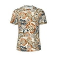 thumbnail image 6 of Rocae Floral Paisley for Men's Mesh Quick-Dry Short Sleeve Workout T-Shirt,Mens Crew Neck Tee Lightweight Soft Classic T Shirts Small, 6 of 9