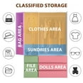 thumbnail image 3 of 6-Drawer Wardrobe Closet with Dressing Mirror & Dimmable LED Light, Large Capacity Storage Cabinet with Hanging Rod & 3 Open Shelves for Bedroom, 3 of 7