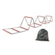 thumbnail image 5 of Escalera de agilidad 42 CMX42 CM Ejercicio deportivo exterior Rugby Balance de coordinación multifuncional Equipo de entrenamiento Escala de velocidad 10 cuadrículas con bolsa, 5 of 8