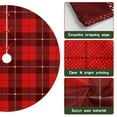 thumbnail image 6 of 36 Inch Christmas Tree Skirt – Velvet Plush Tree Mat, Soft Thickened Polyester with Red Ties, Single-Sided Printing, Available in 30in/36in/48in, Perfect for Holiday Xmas Tree Decoration, 6 of 7