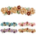 thumbnail image 2 of Lady Rhinestone Hair Clip Flower Decorative Butterfly Hair Clip French Barrette, 2 of 10