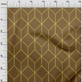 thumbnail image 3 of oneOone Viscose Jersey Brown Fabric Geometric Craft Projects Decor Fabric Printed By The Yard 60 Inch Wide, 3 of 5