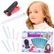 thumbnail image 4 of Soidarity Kit de juguete brillante para el cabello resistente al desgaste, herramienta de estilismo DIY portátil para niñas con 8 tocados divertidos de Cuidado del cabello Soidarity CE007182-00, 4 of 6