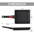 thumbnail image 2 of Japanese Omelette Pan Nonstick, Large Tamagoyaki Pan with Detachable Handle, Oven Safe, 9 x 8, 2 of 5