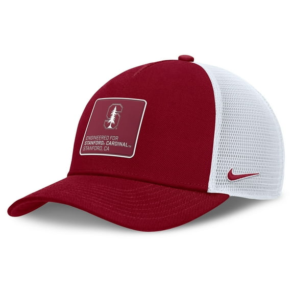 Men's Nike  Cardinal/White Stanford Cardinal 2025 On-Field Rise Engineered Trucker Adjustable Hat