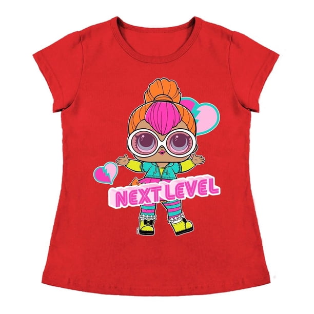 Playera Para Niña MGA Entertainment L.O.L Cuello Redondo Manga Corta Talla 6 Rojo