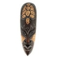 thumbnail image 1 of Tribal Chief Mask 12" w/ Turtle - Tiki Primitive Art | #wib370530f, 1 of 1
