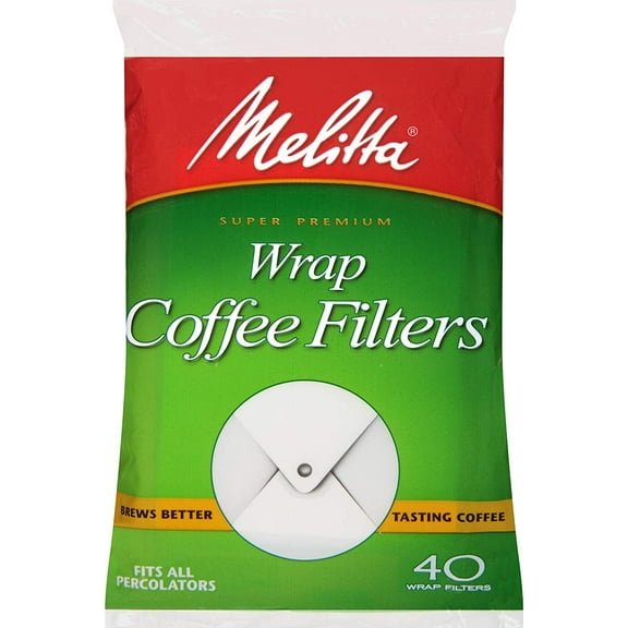 Melitta White Wrap Coffee Filter (40-Pack) 627402