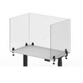 thumbnail image 4 of RECLAIM® Acrylic Sneeze Guard Desk Divider - 48" x 30" Clamp-On, Clear, 4 of 12