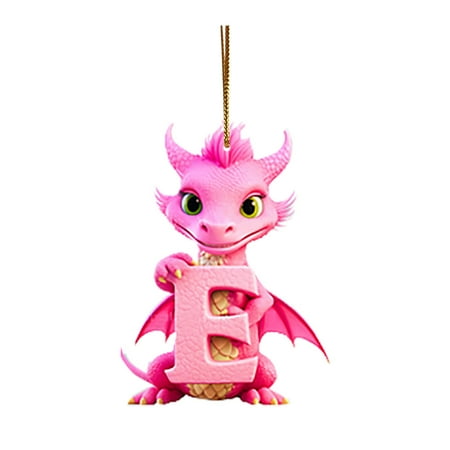 

Linjieee 1PC 26 Letters Christmas Ornament Cute Animal Baby Hanging Christmas Decorations Glow in The Dark Beads for Doorways Stain Glass Hummingbird Garlands for Columns Flower Strings Curtain